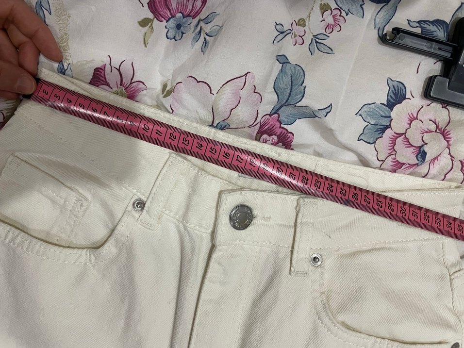 Kadın Ekru Düz Kesim Midi Pantolon - Görsel 5