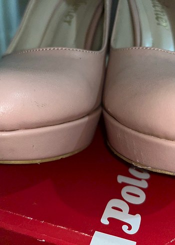 38 Beden Pembe Laced Stiletto Topuklu Kadın Ayakkabı