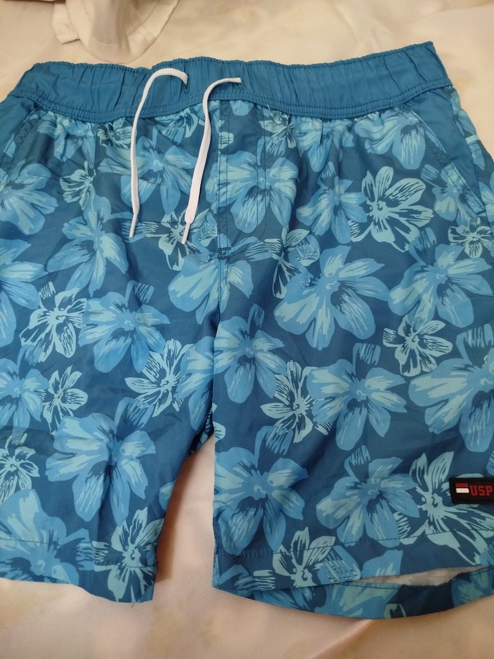 Mavi Çiçekli Erkek Mini Mayo - Görsel 4