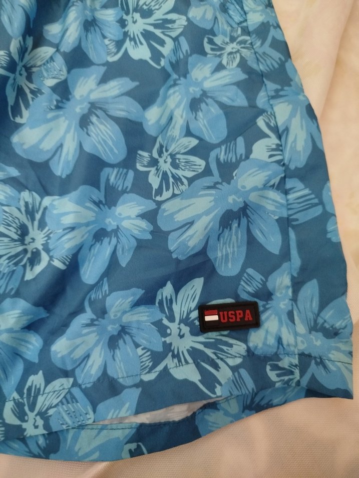 Mavi Çiçekli Erkek Mini Mayo - Görsel 3