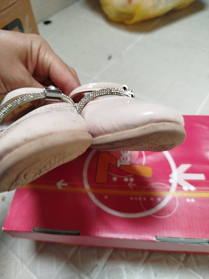 Klasik Pudra Pembe Kız Çocuk Babet - Görsel 4