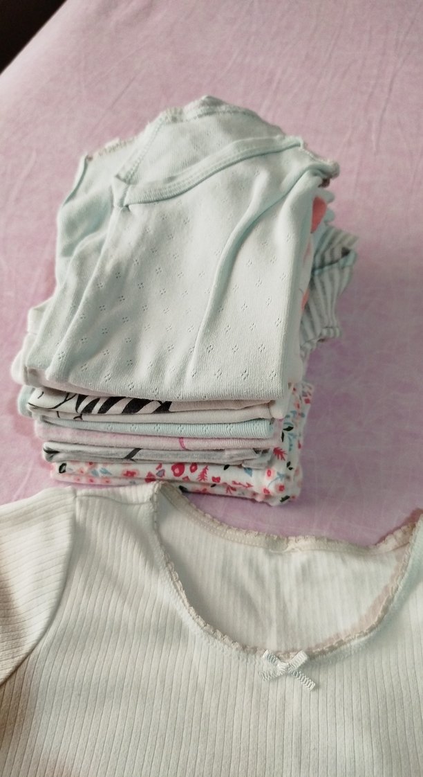 Uzun Kollu, Düğmeli Pembe Bebek Body - Görsel 4