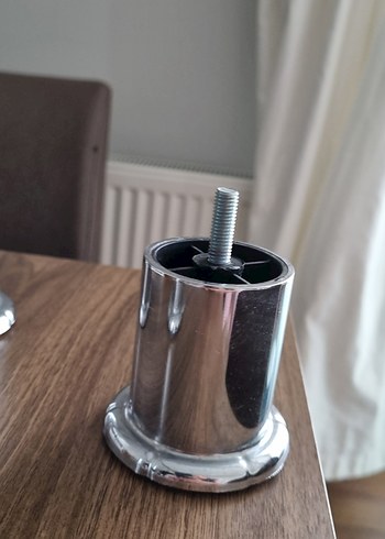 Gri Metal Mobilya Ayakları 7cm - Görsel 3