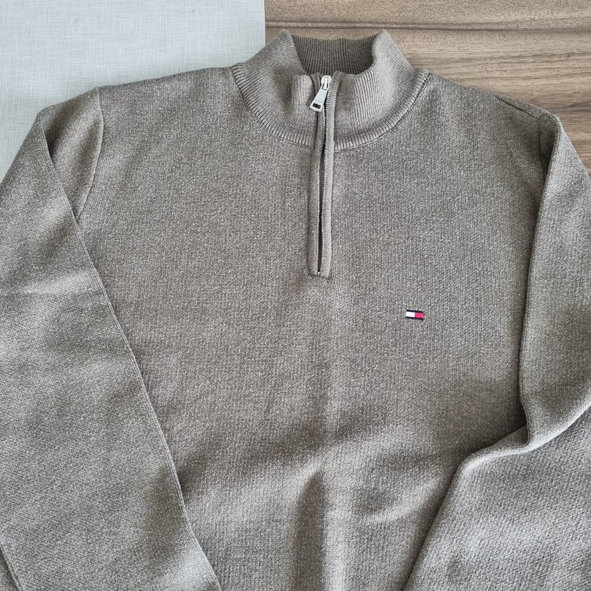 Tommy Hilfiger Gri Erkek Kazak - Görsel 5