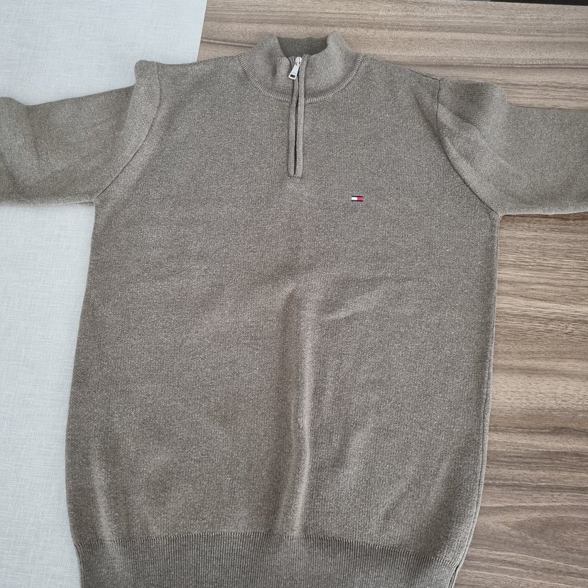 Tommy Hilfiger Gri Erkek Kazak - Görsel 3