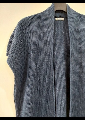 Triko Kadın Uzun Yelek - Görsel 2