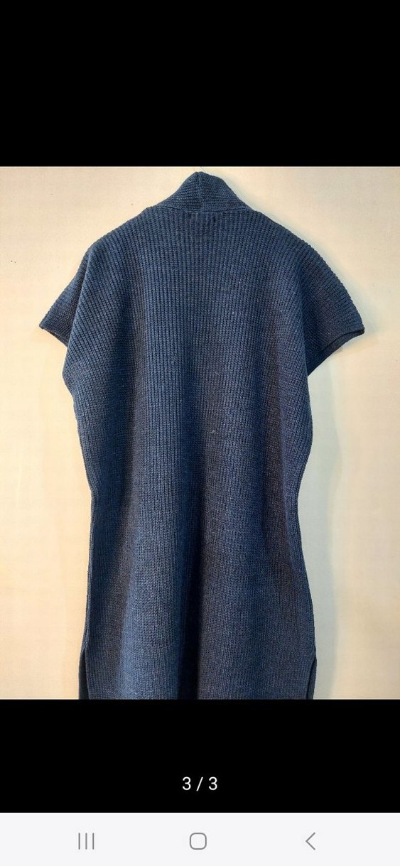 Triko Kadın Uzun Yelek - Görsel 3