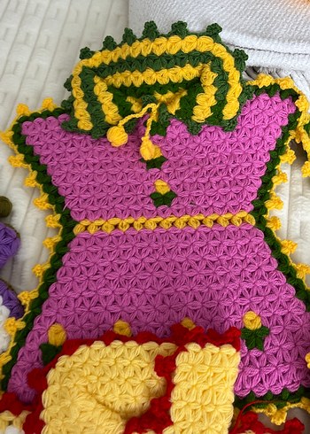 Renkli El Örgüsü Banyo lifi - Görsel 3