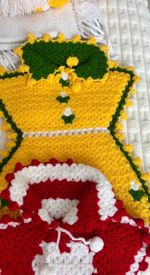 Renkli El Örgüsü Banyo lifi - Görsel 4