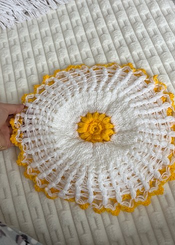 Sarı Nakışlı Bohem banyo lifi Çeyiz - Görsel 3