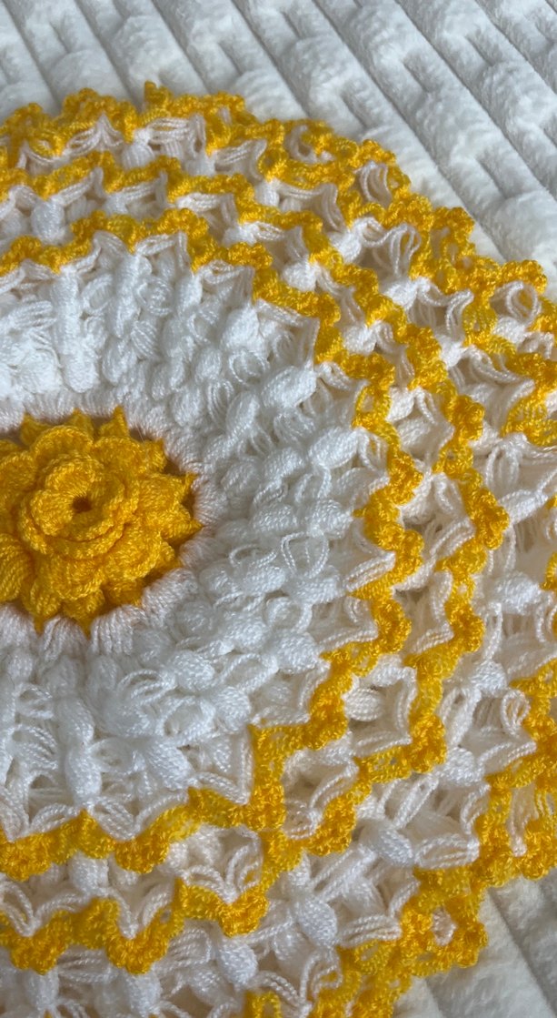 Sarı Nakışlı Bohem banyo lifi Çeyiz - Görsel 2