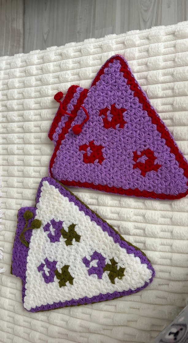 Renkli Üçgen Banyo lifi - Görsel 2