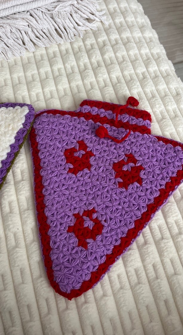 Renkli Üçgen Banyo lifi - Görsel 4