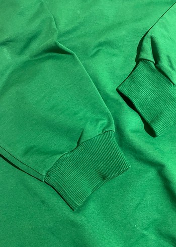 Kadın Yeşil Basic Sweatshirt - Görsel 6