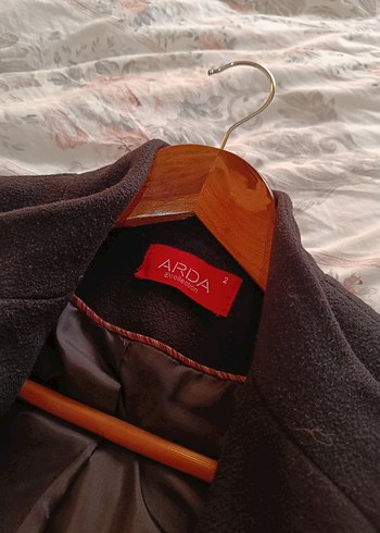 Düğmeli Siyah Uzun kadın Kaban - Görsel 5