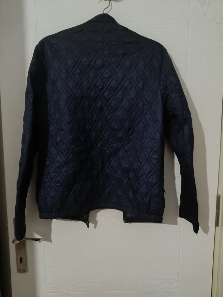 Enrico marka Erkek Lacivert Kapitone Fermuarlı Ceket - Görsel 4