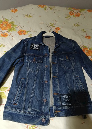 Kadın Lacivert Düğmeli Denim Ceket - Görsel 6