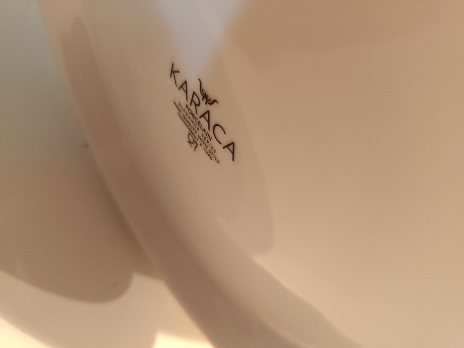 karaca Gri Detaylı Beyaz Kapaklı Porselen Şekerlik - Görsel 2