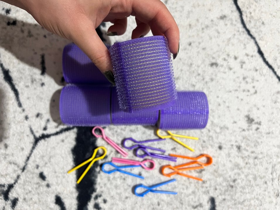 Renkli Mor 6lı saç bugidisi (10 tane tokası da var) - Görsel 2