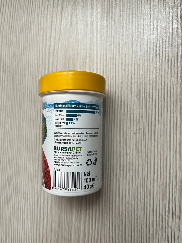 Floppy Betta Granül Balık Yemi 100 ml - Görsel 2