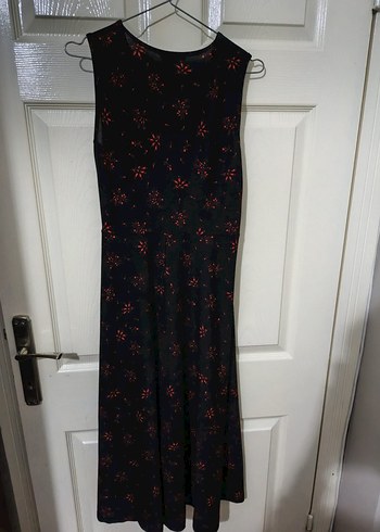 Siyah V Yaka Uzun Elbise - Görsel 3