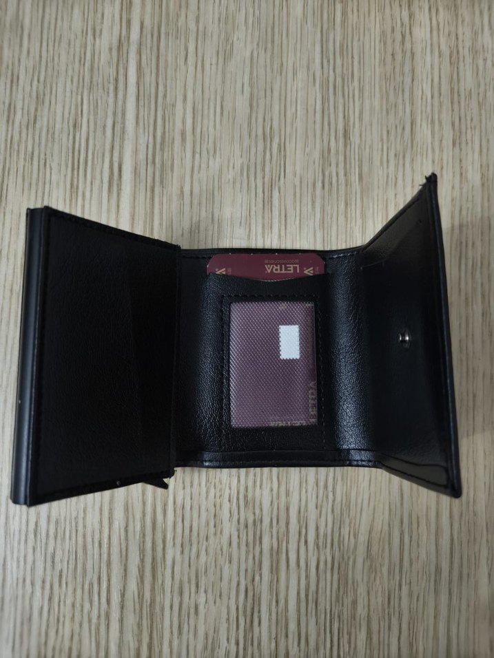 Siyah deri Erkek cüzdan - Görsel 3
