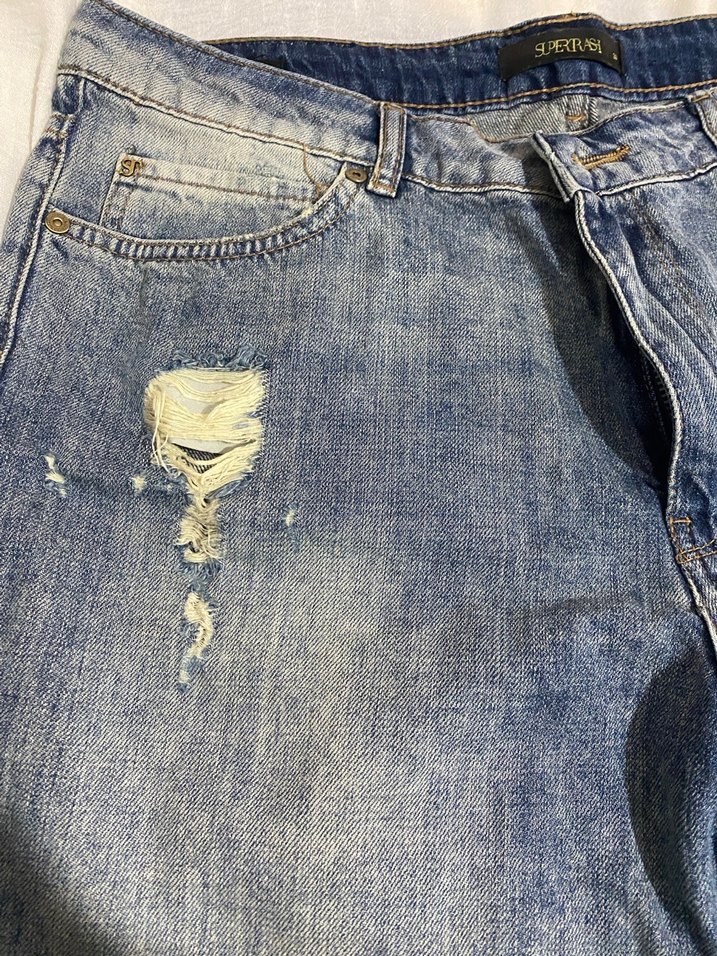 Kadın Mavi Mini Denim Şort - Görsel 3