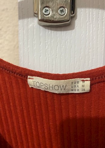 Düğmeli Kırmızı Bohem Kadın Atlet - Görsel 2