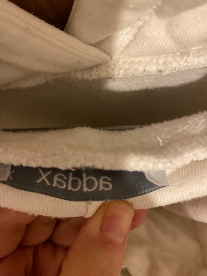 Kadın Beyaz Kapüşonlu Rahat Kesim Sweatshirt - Görsel 3