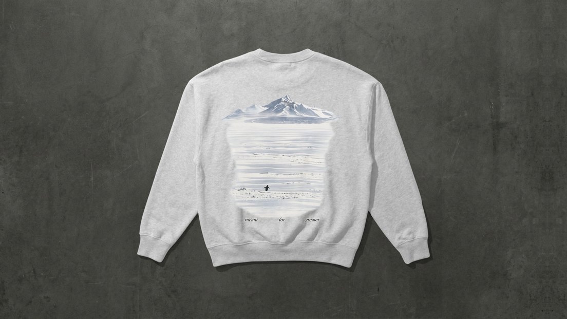 Beyaz Baskılı Kadın Sweatshirt - Görsel 2