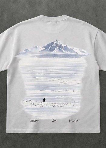 Beyaz Baskılı Tişört - Görsel 2