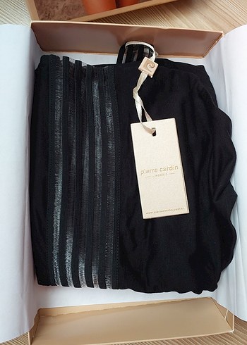 Siyah Elastik Bantlı Pierre Cardin Kadın Mayo - Görsel 3