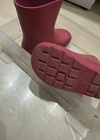 26 Beden Kız Çocuk Koyu Pembe lastik Bot