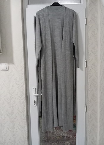 Gri Uzun Kadın elbise - Görsel 3
