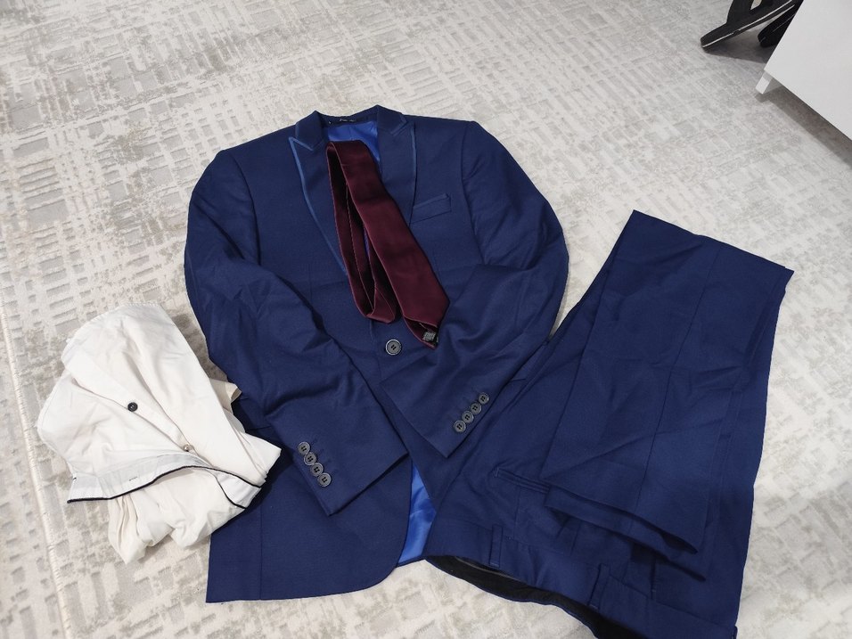 4 parça Klasik Lacivert Erkek Takım Elbise - Görsel 2