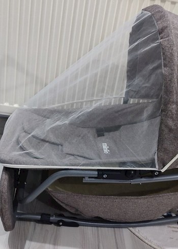 Minio Keten Kumaşlı Beş Kademeli Ayarlı Beşik - Görsel 2