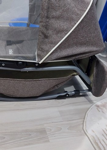 Minio Keten Kumaşlı Beş Kademeli Ayarlı Beşik - Görsel 4