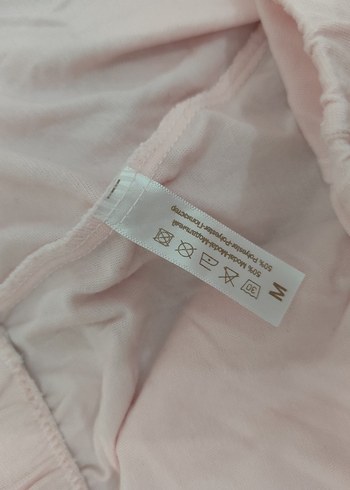 Pembe Nakış Detaylı Uzun Kollu Kadın Gecelik lohusa takım - Görsel 7