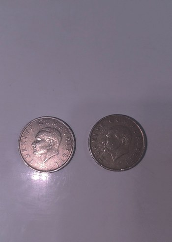 Vintage 10 bin lira Madeni Para Seti - Görsel 2