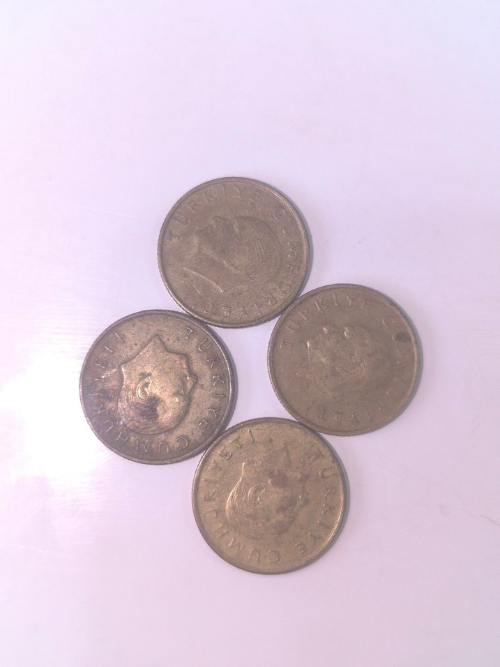 1989 Vintage 100 Lira Madeni Paralar - Görsel 2