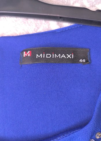 Mavi Renk Taş Nakışlı Abiye Elbise - Görsel 5