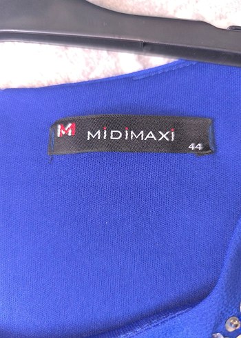 Mavi Renk Taş Nakışlı Abiye Elbise - Görsel 7