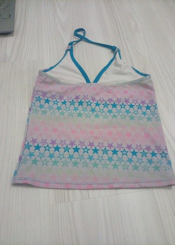 Kız Çocuk Çok Renkli Askılı Üst bikini üstü - Görsel 3