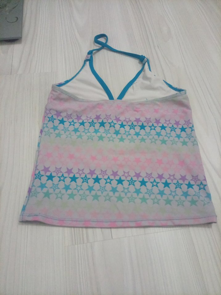 Kız Çocuk Çok Renkli Askılı Üst bikini üstü - Görsel 3