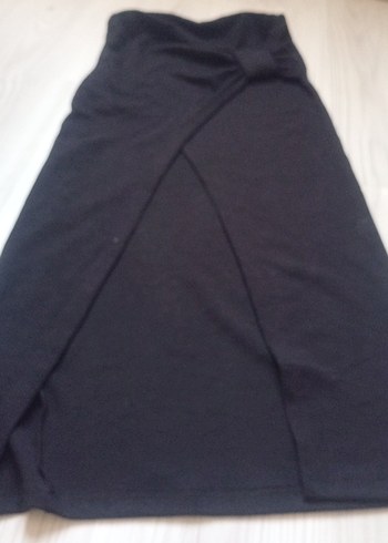 Gri Drapeli Midi Etek - Görsel 5