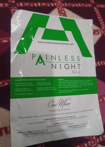 painless night glu ağrı bsntlari