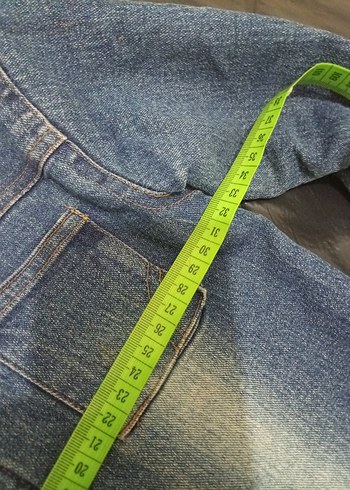 Nakışlı Düğmeli Kız Kot Ceket mont - Görsel 3