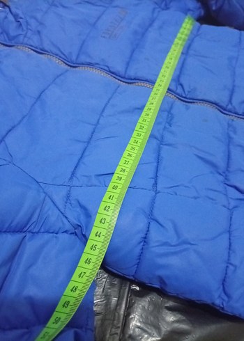 Mavi Kapüşonlu Erkek Mont - Görsel 4