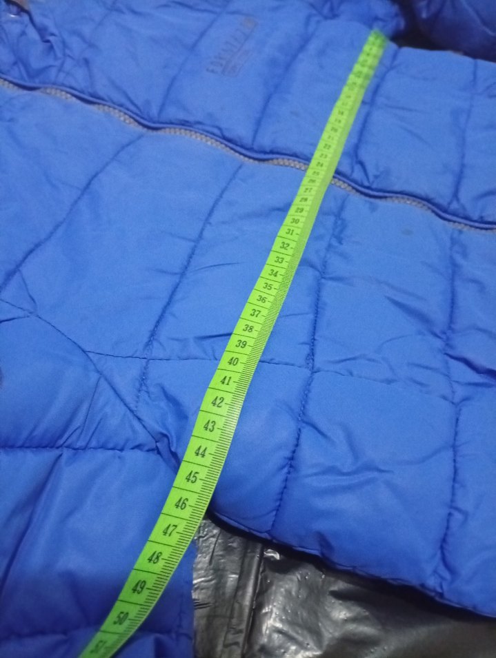 Mavi Kapüşonlu Erkek Mont - Görsel 4