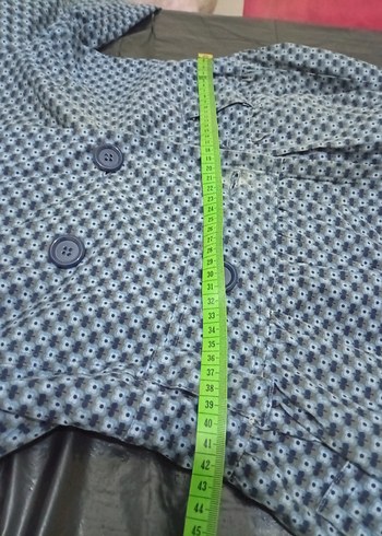 Düğmeli  Uzun Kadın Kaban - Görsel 6